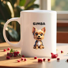 🐾 Taza Personalizada con tu Perro – Más de 50 Razas + Nombre