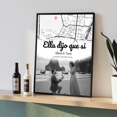 Cuadro personalizado "El lugar donde empezó el para siempre"