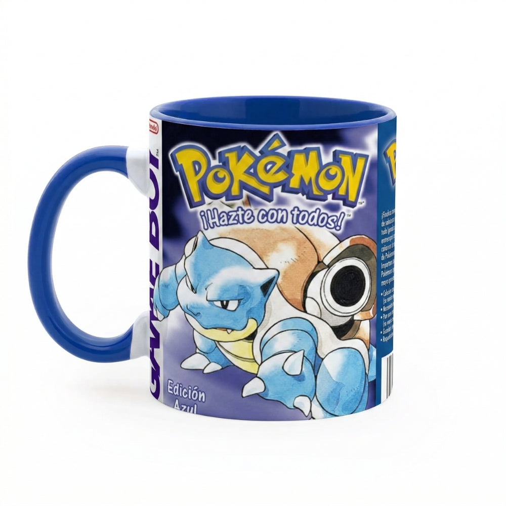 🎮 Taza Pokémon Edición Azul – Game Boy Retro 🔵