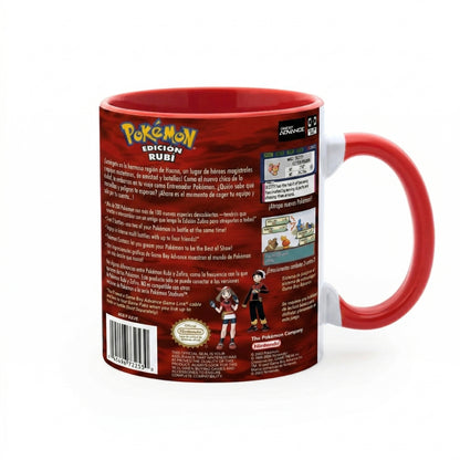 Taza Pokémon Edición Rubí Game Boy Advance retro de Regalikos – vista 4