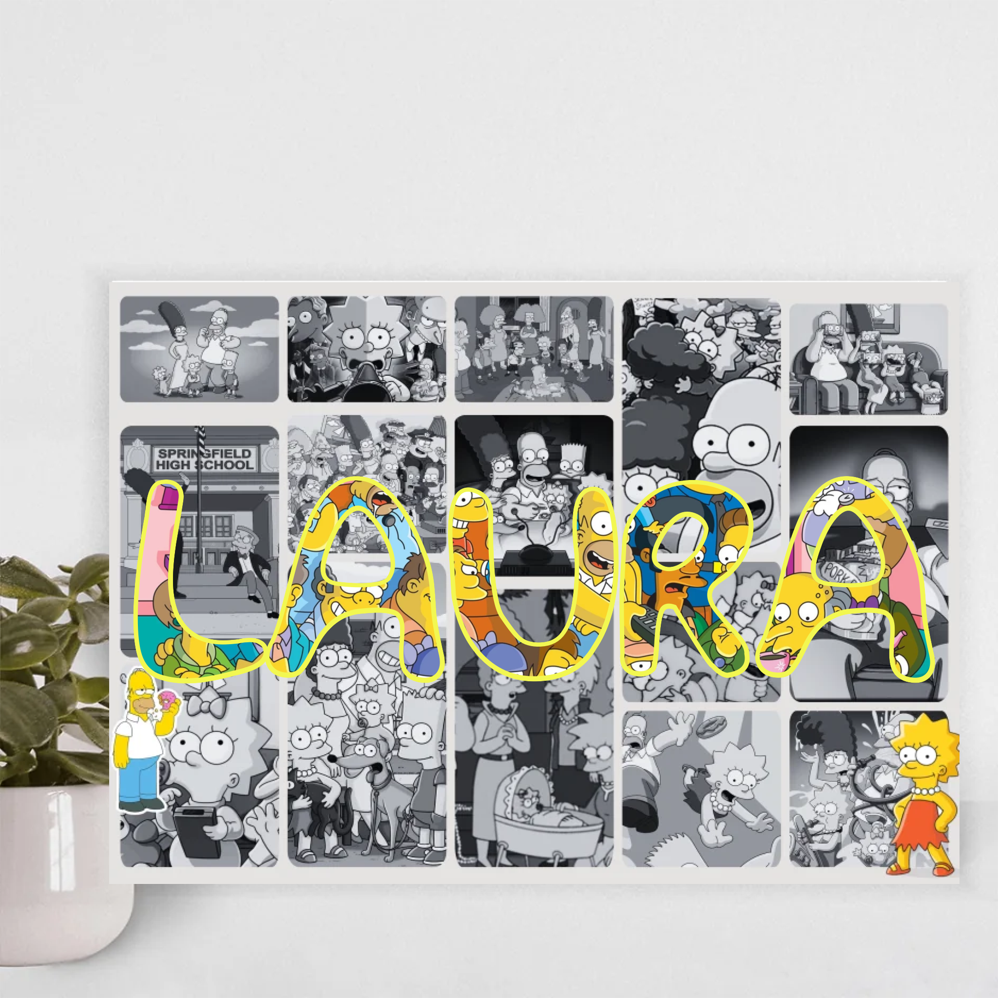 🖼️ Marco Cartoon personalizado 30x40 con tu nombre ✨