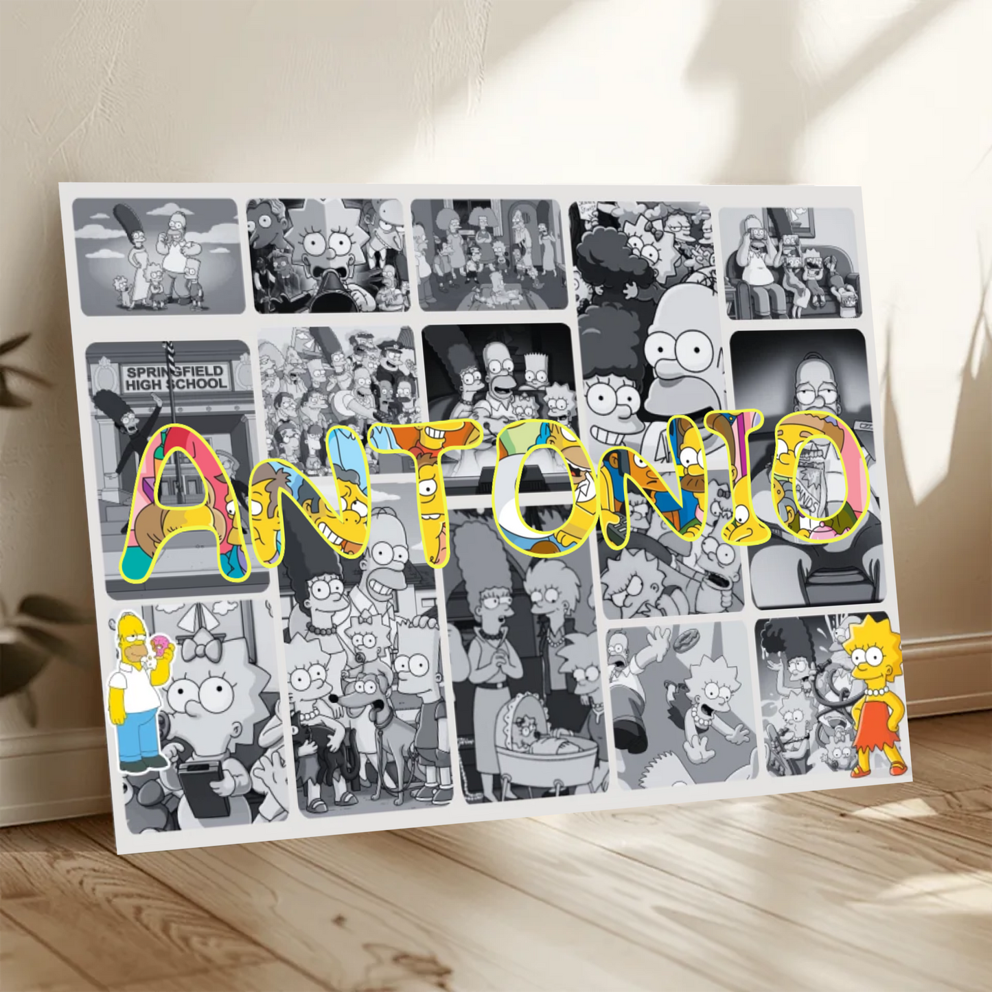 🖼️ Marco Cartoon personalizado 30x40 con tu nombre ✨