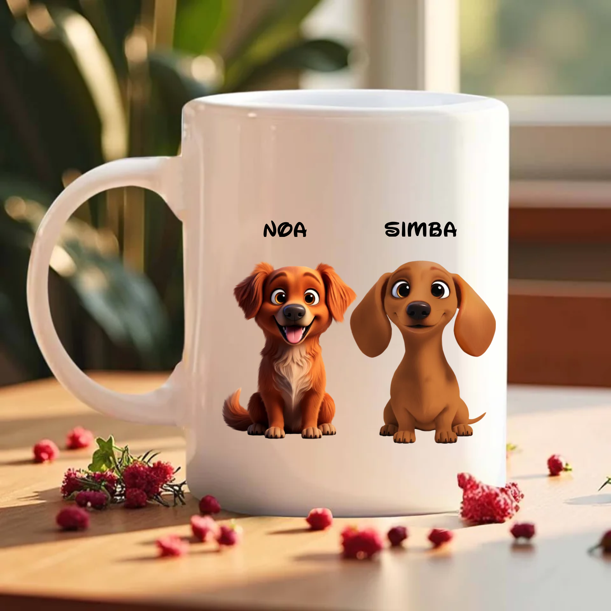 🐾 Taza Personalizada con tu Perro – Más de 50 Razas + Nombre