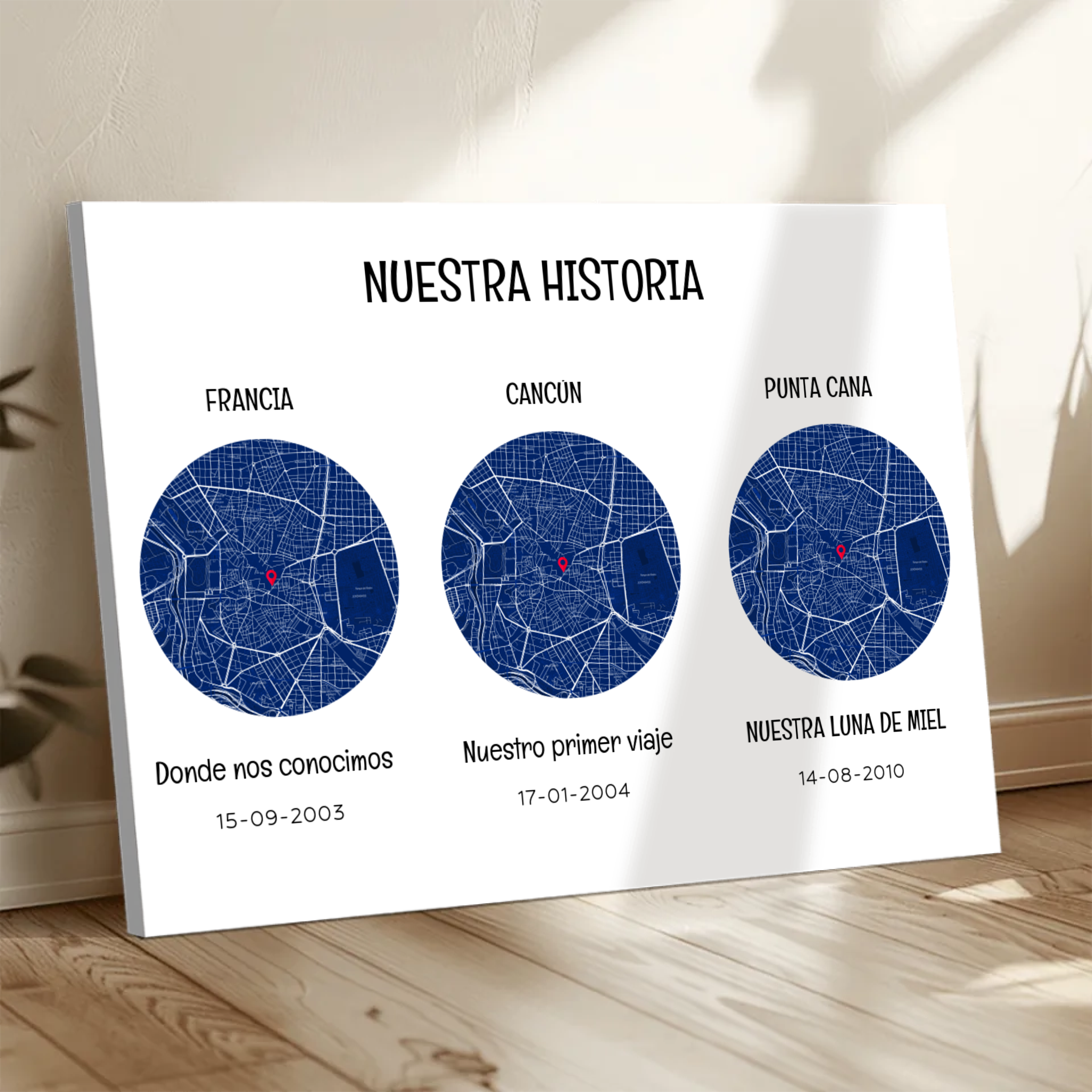 Nuestra historia - Póster personalizado + Cuadro