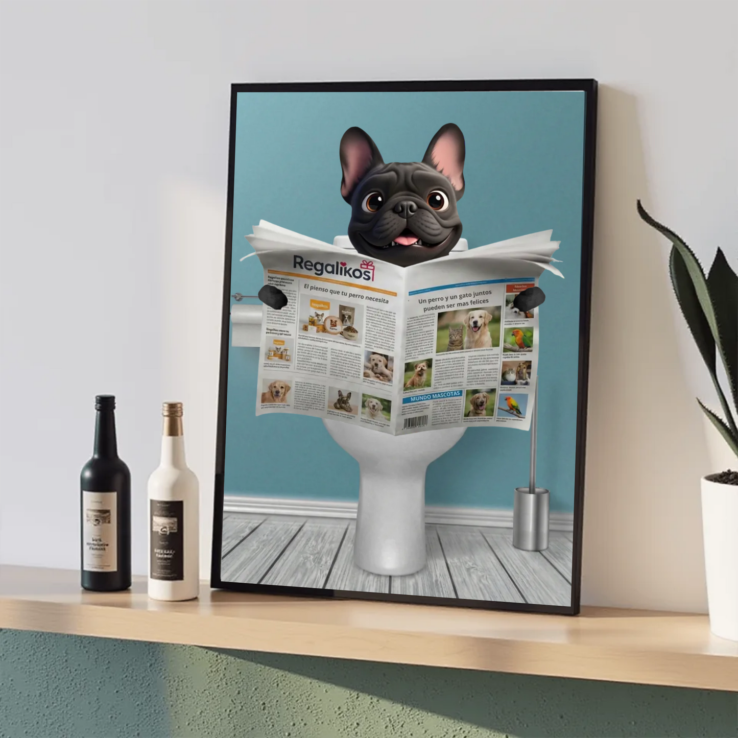 🐶🚽 "Reunión Importante" - El Póster que Desatará Risas en tu Hogar 🐈📰