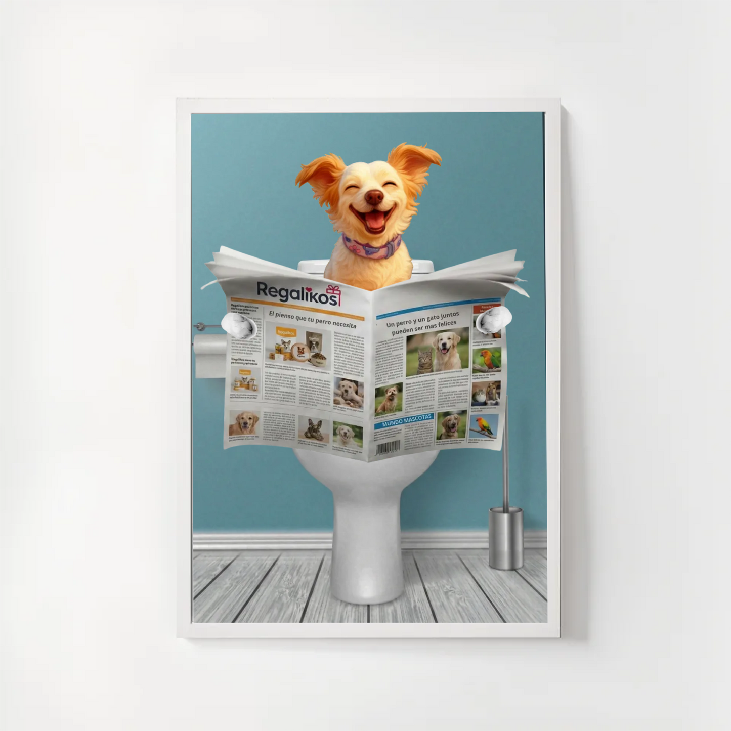 🐶🚽 "Reunión Importante" - El Póster que Desatará Risas en tu Hogar 🐈📰