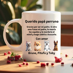 Taza Personalizada "Lealtad Canina" – El Regalo Más Divertido para Papá o Mamá Perruna🐶 ❤️