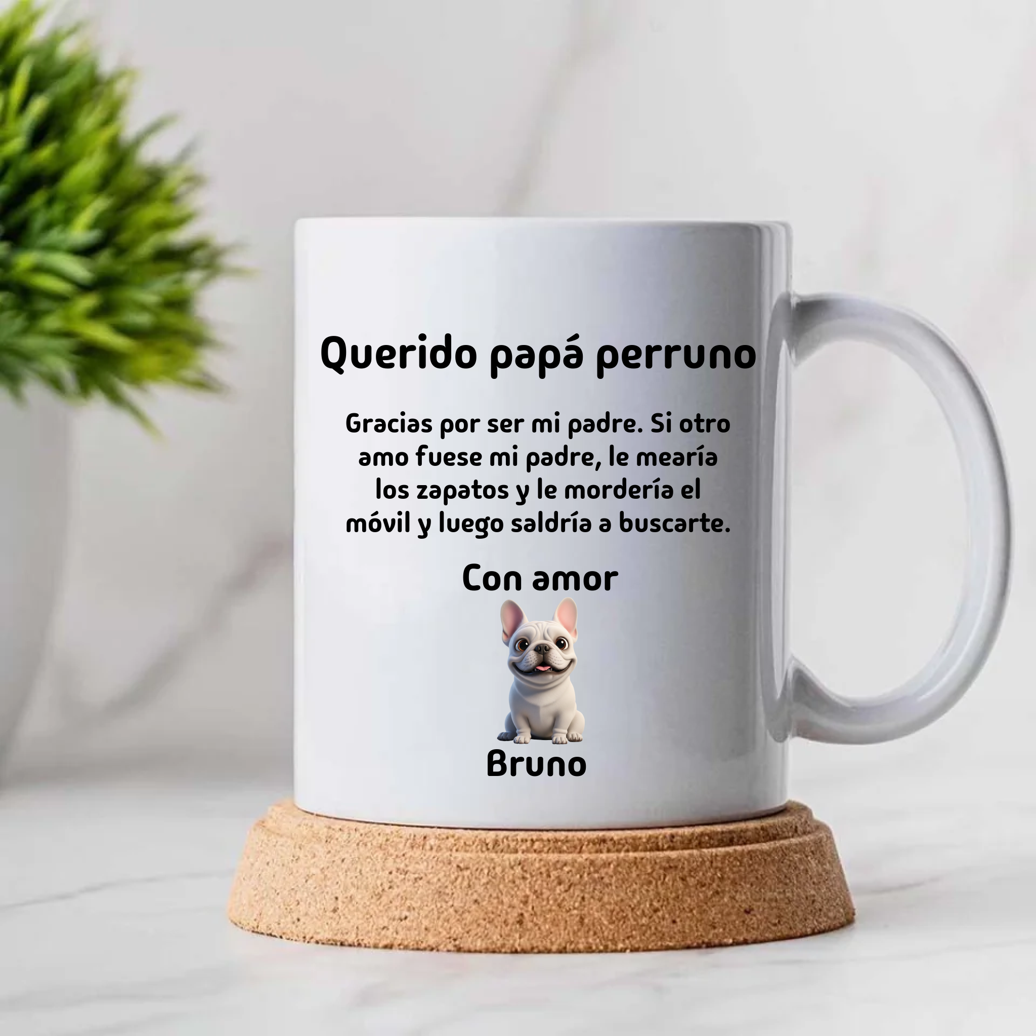 Taza Personalizada "Lealtad Canina" – El Regalo Más Divertido para Papá o Mamá Perruna🐶 ❤️