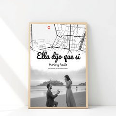 Cuadro personalizado "El lugar donde empezó el para siempre"