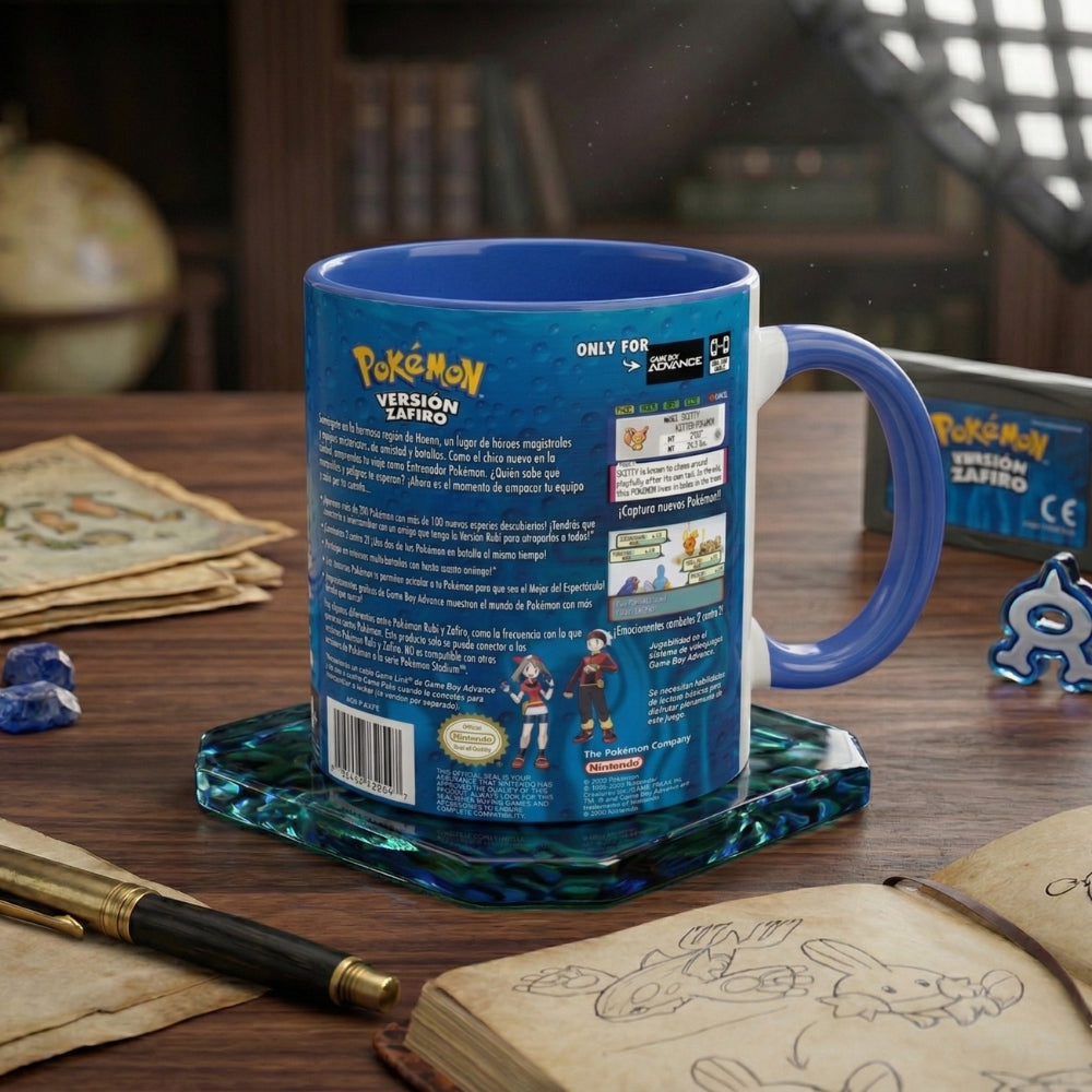 🎮 Taza Pokémon Edición Zafiro – Game Boy Advance Retro 💎