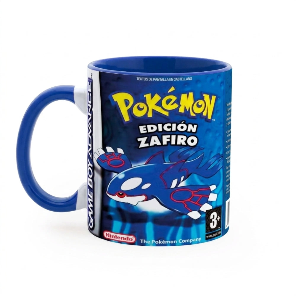 🎮 Taza Pokémon Edición Zafiro – Game Boy Advance Retro 💎