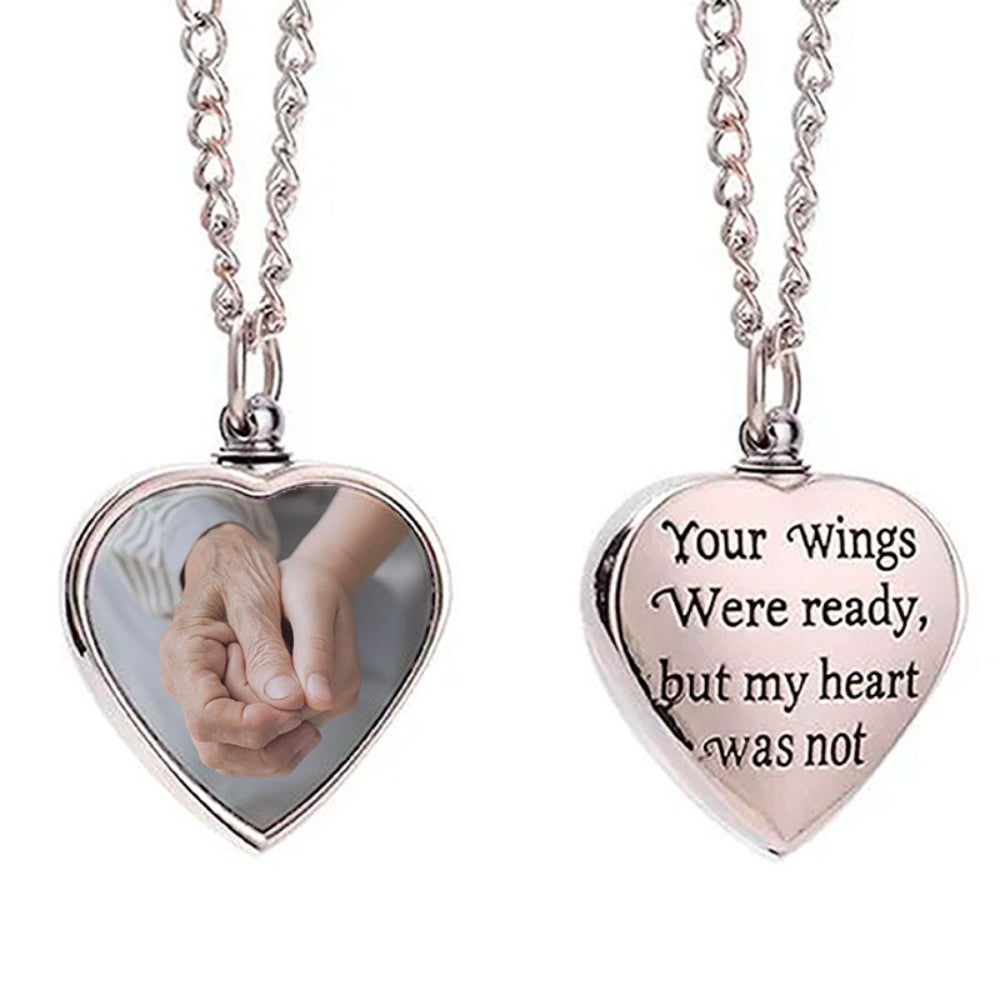 Colgante Portacenizas "Siempre Contigo" – Corazón con Foto Personalizada