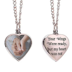 Colgante Portacenizas "Siempre Contigo" – Corazón con Foto Personalizada