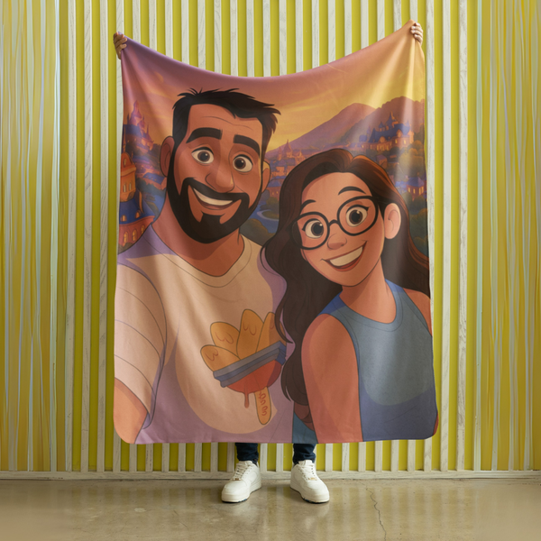 👉 Manta Polar Personalizada Estilo Disney🧞