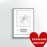 🗺️❤️ Moldura de mapa personalizada para fotos – Comemore onde tudo começou ❤️🗺️