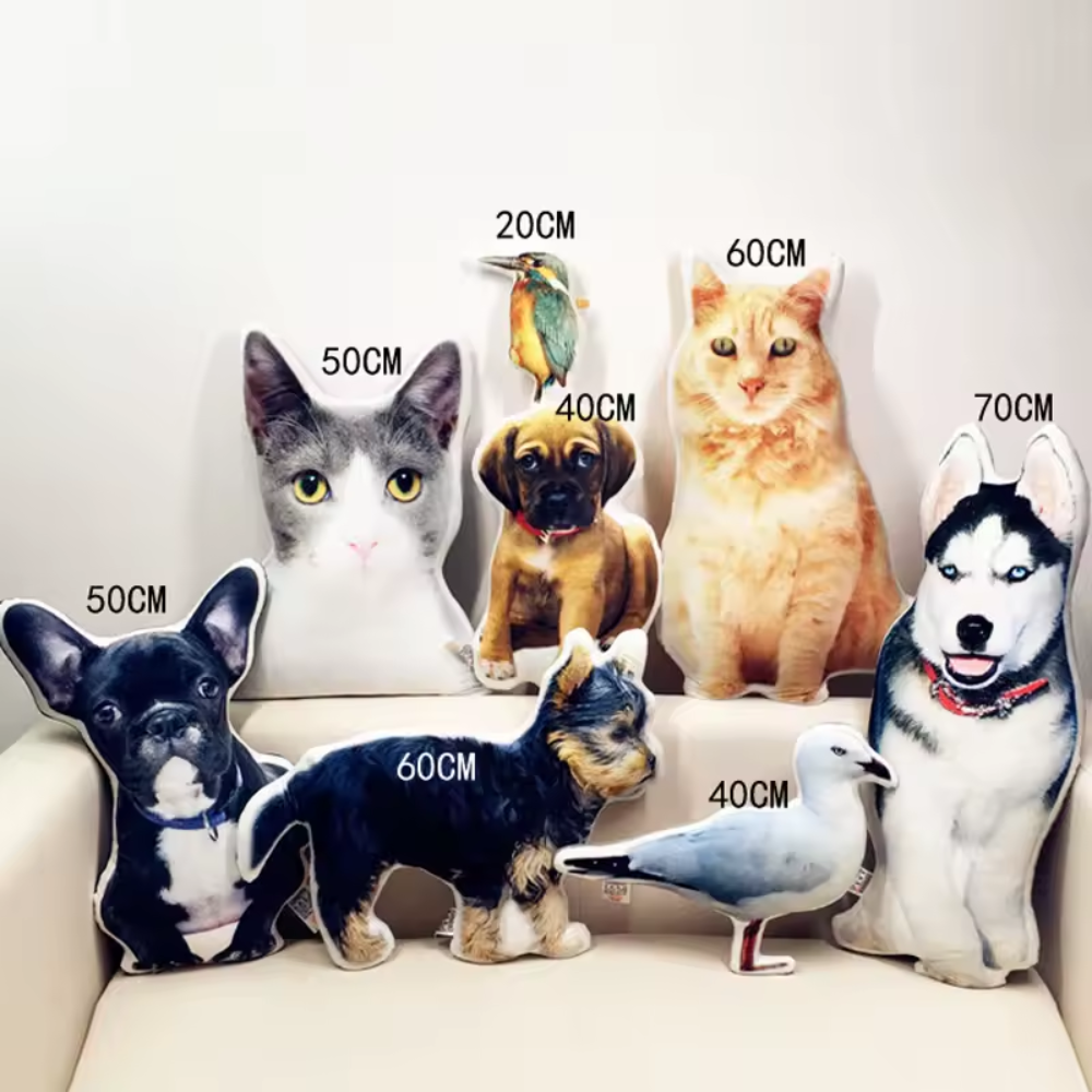 🐾 Cojín Personalizado con la Forma de tu Mascota – ¡Tu Peludo en Versión Achuchable! 🐶🐱