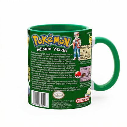 Taza Pokémon Edición Verde Game Boy retro de Regalikos – vista 4