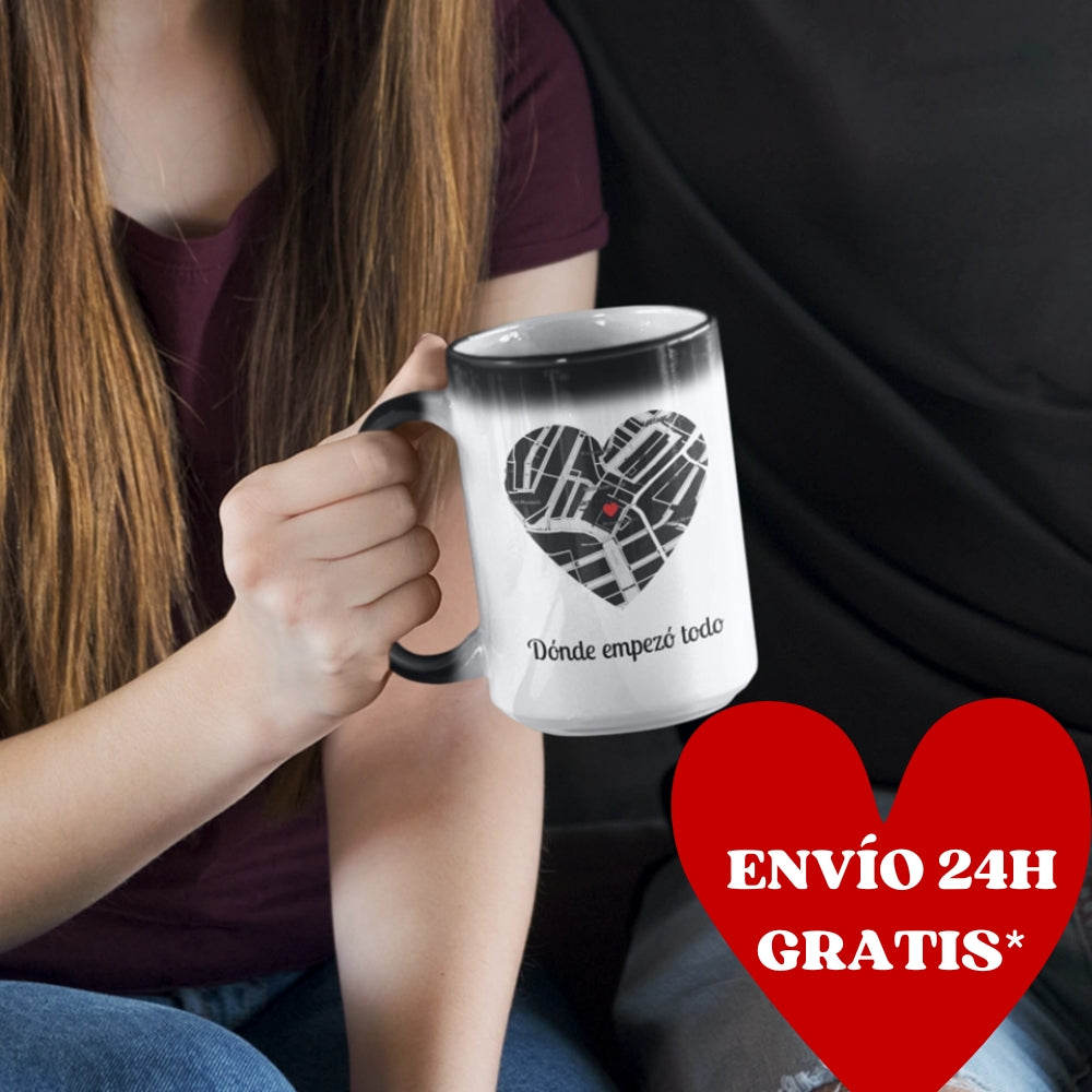 Taza mágica personalizada de 325 ml