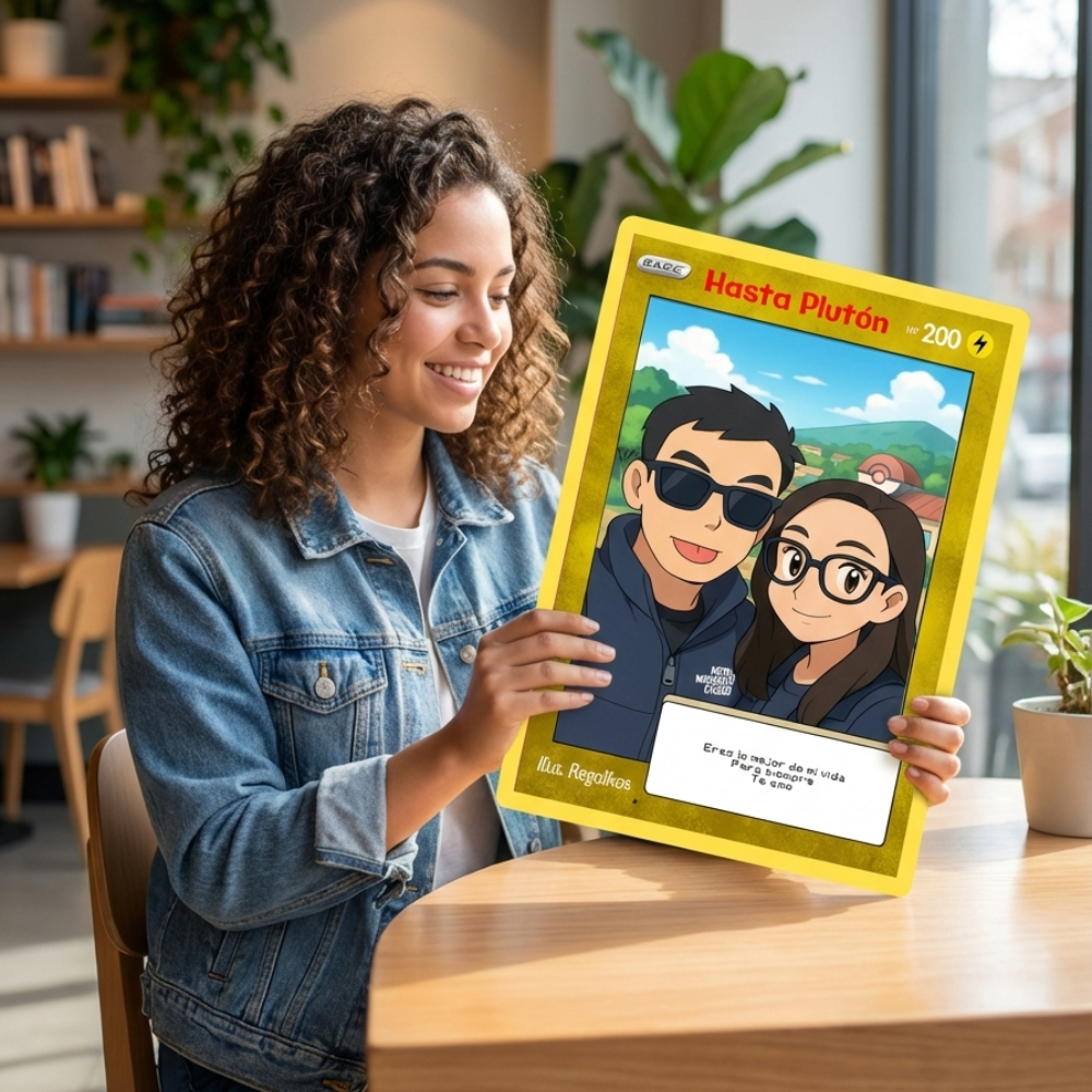 Carta de Amor Legendaria en Madera (30x40cm) - Estilo Anime