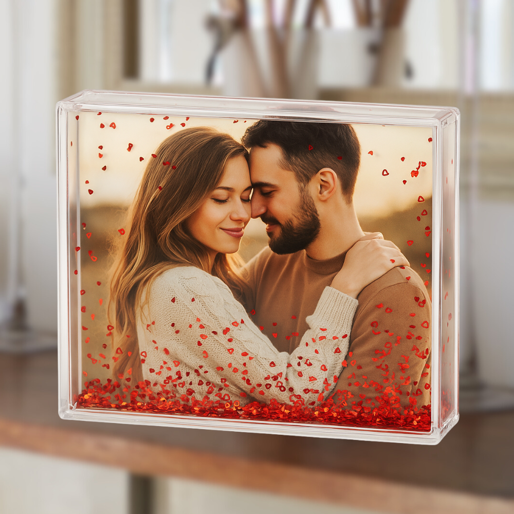 📸💖 Portafotos de Agua con Corazones Flotantes