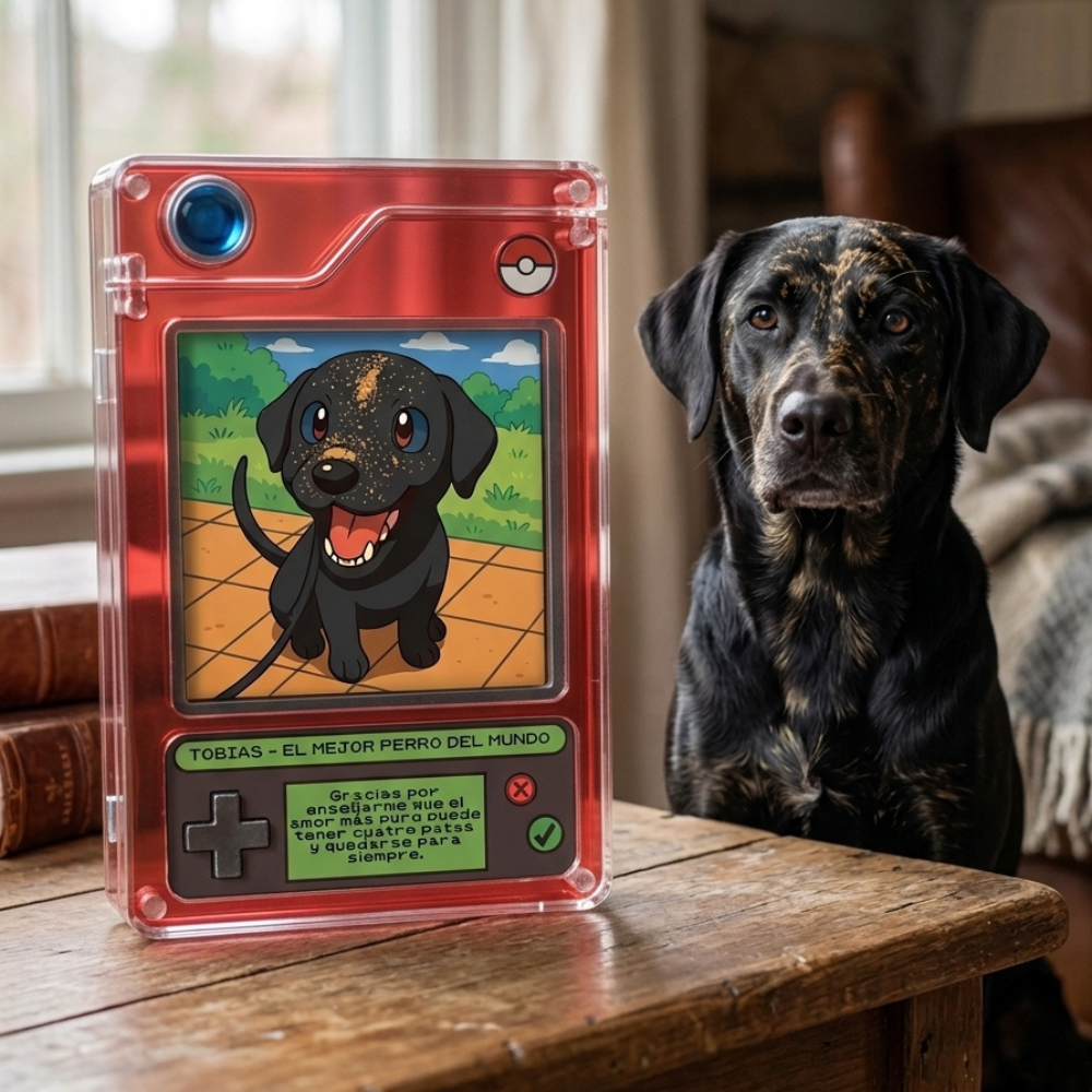 📱 Pokédex Acrílica Personalizada: "Nuestra Gran Aventura" ❤️✨
