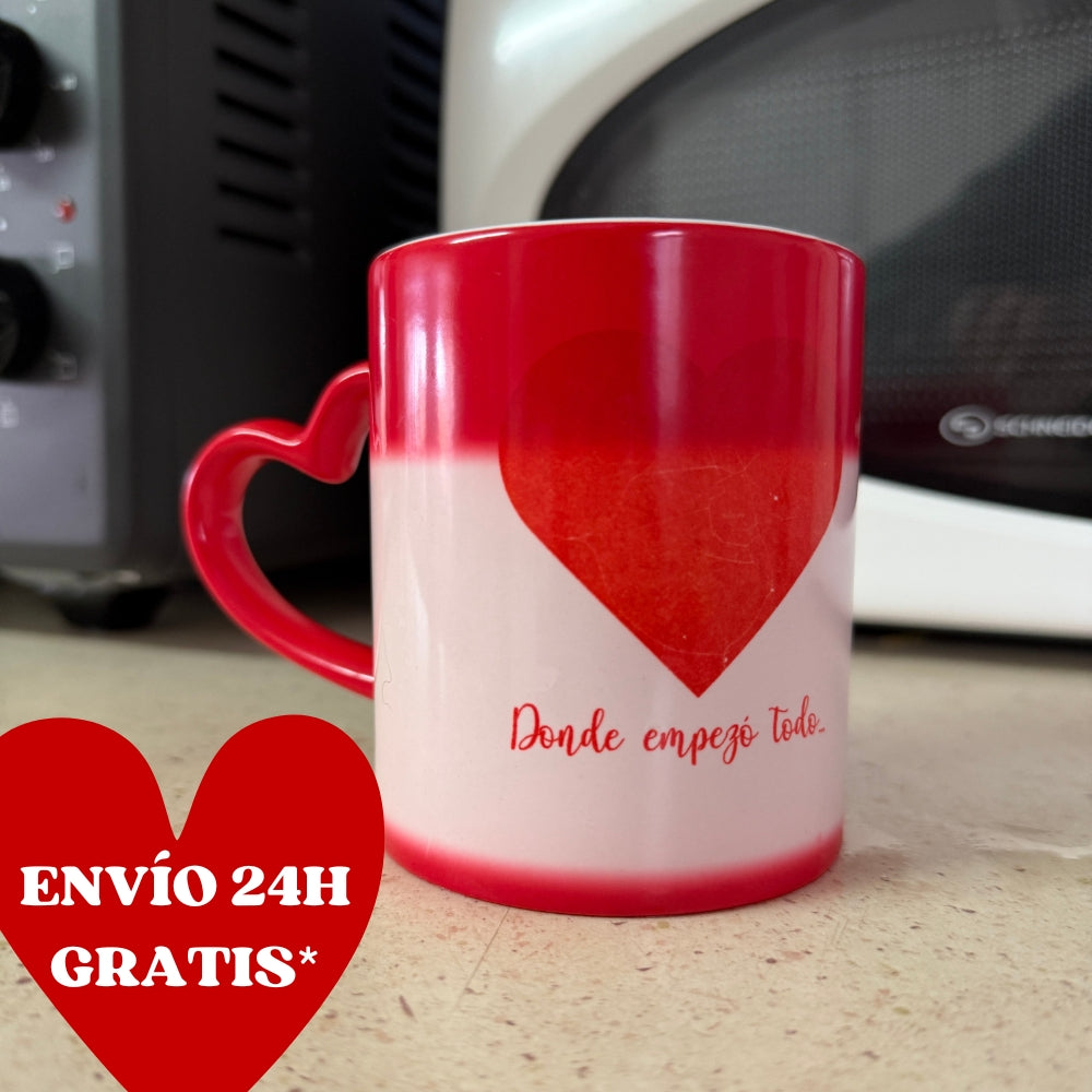 ☕❤️ Taza Mágica Personalizada de 325ml ❤️☕