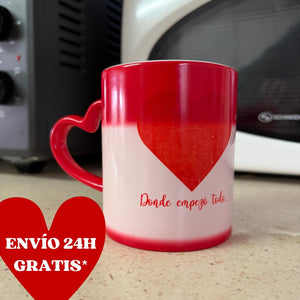 ☕❤️ Caneca mágica personalizada de 325ml - ESPECIAL DIA DOS NAMORADOS ❤️☕