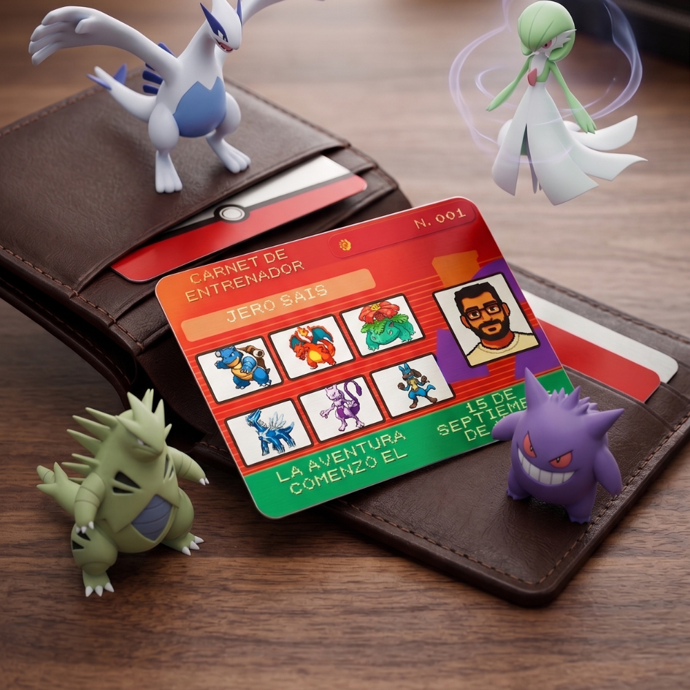 ✨ Carnet de Entrenador Pokémon Personalizado en Aluminio 🎒⚡