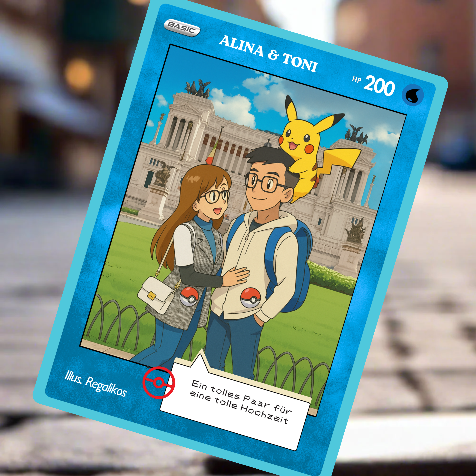 🃏✨ Benutzerdefinierte Karte im Pokémon-Stil💖🎁
