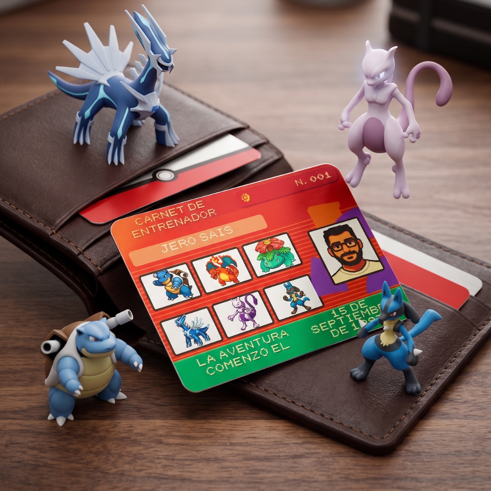 ✨ Carnet de Entrenador Pokémon Personalizado en Aluminio 🎒⚡