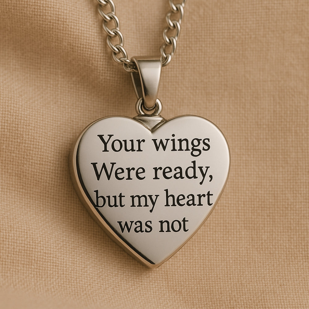 Colgante Portacenizas "Siempre Contigo" – Corazón con Foto Personalizada