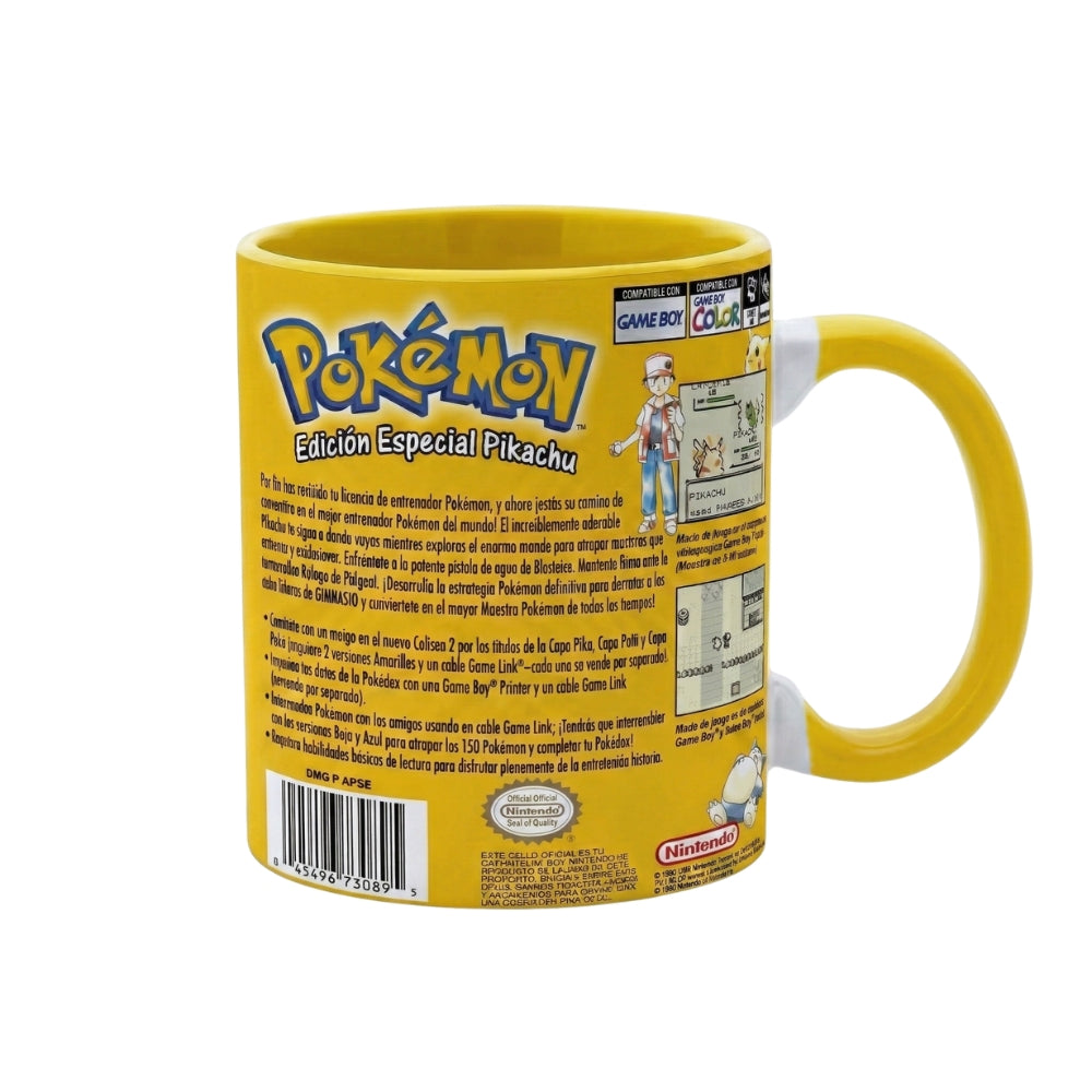 ⚡ Taza Pokémon Edición Amarilla – Game Boy Retro 💛