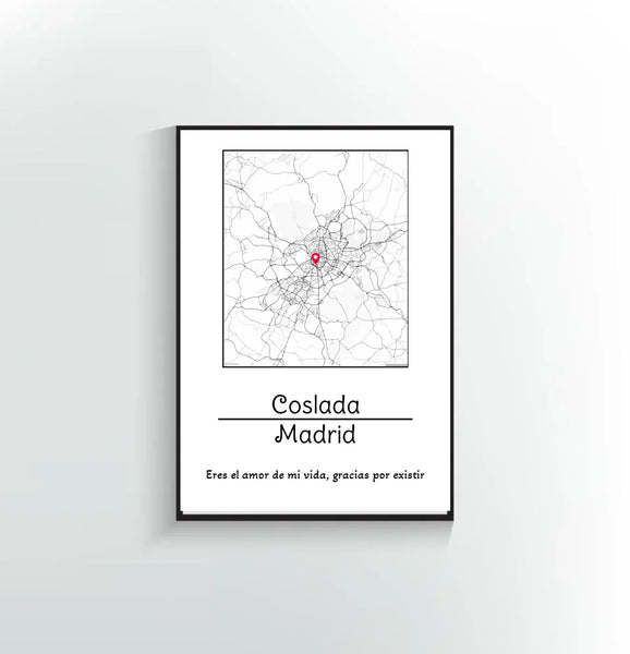 🗺️❤️ Marco de Fotos Personalizado con Mapa – Celebra el Lugar Donde Comenzó Todo ❤️🗺️