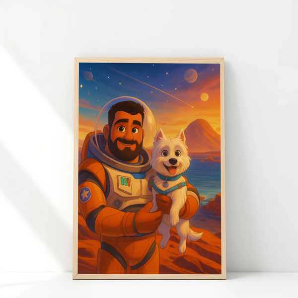 🚀 Marco Personalizado 30x40 estilo Astronauta | Viaja al espacio con tu foto
