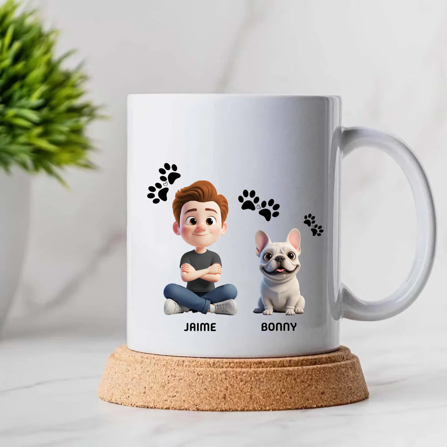 Taza personalizada Mi Familia Peluda con tus mascotas