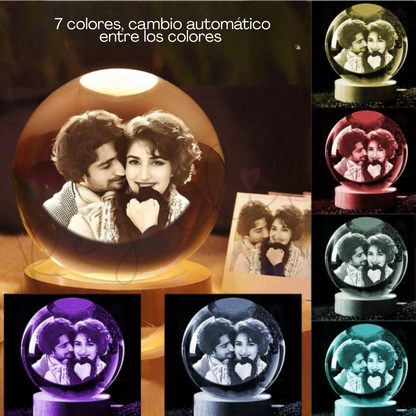 Bola de cristal personalizada con foto grabada (4)