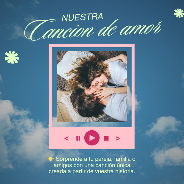 🎵 Tu historia en Música, Canción Personalizada - Con cuadro 30x40cm incluido 🎵