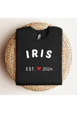 Sudadera/Camiseta Personalizada con Fecha Especial | Diseño "EST ❤️ Año