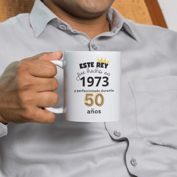 Taza Este/a Rey/Reina de 50 años