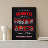 🎥❤️ Cuadro Personalizado "AmorFlix" – Tu Propia Portada de Amor ❤️🎥