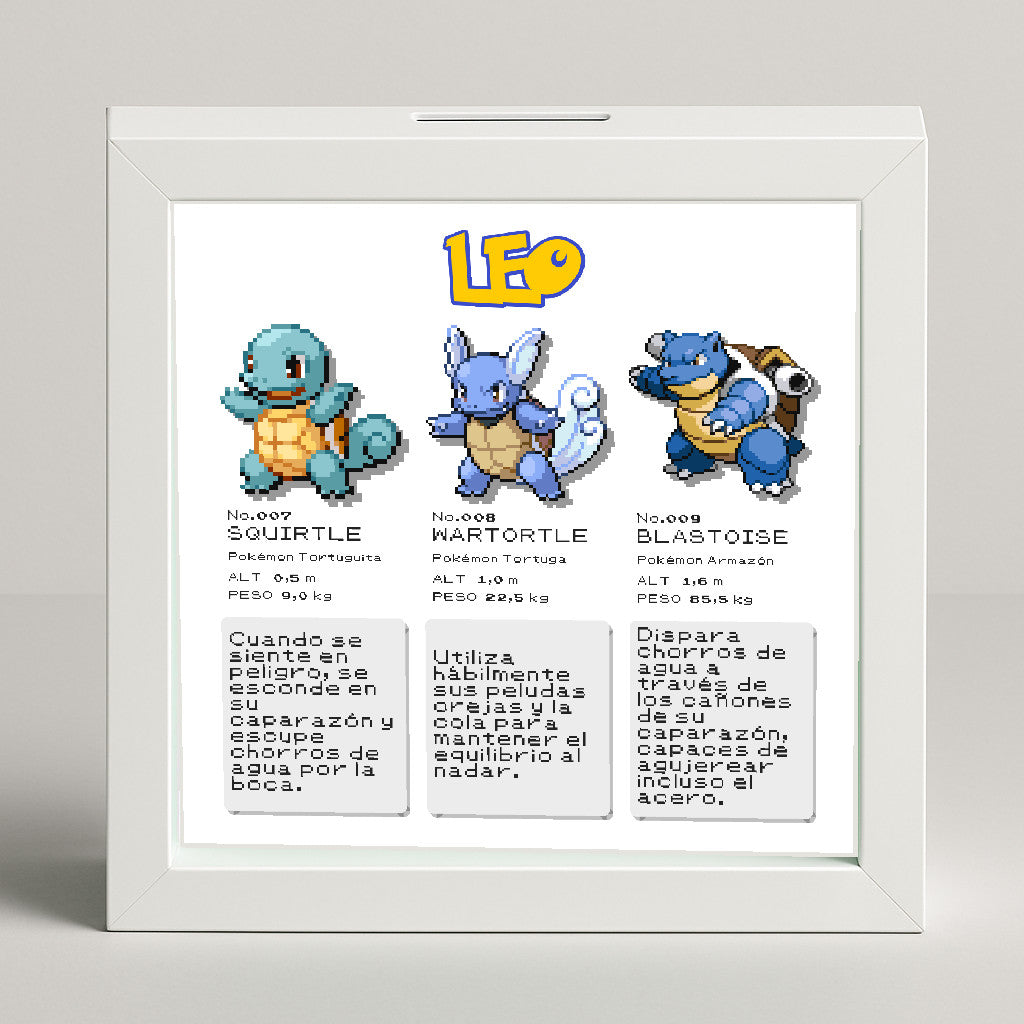 🖼️ Marco Hucha Evoluciona – Tu Pokémon y su línea evolutiva