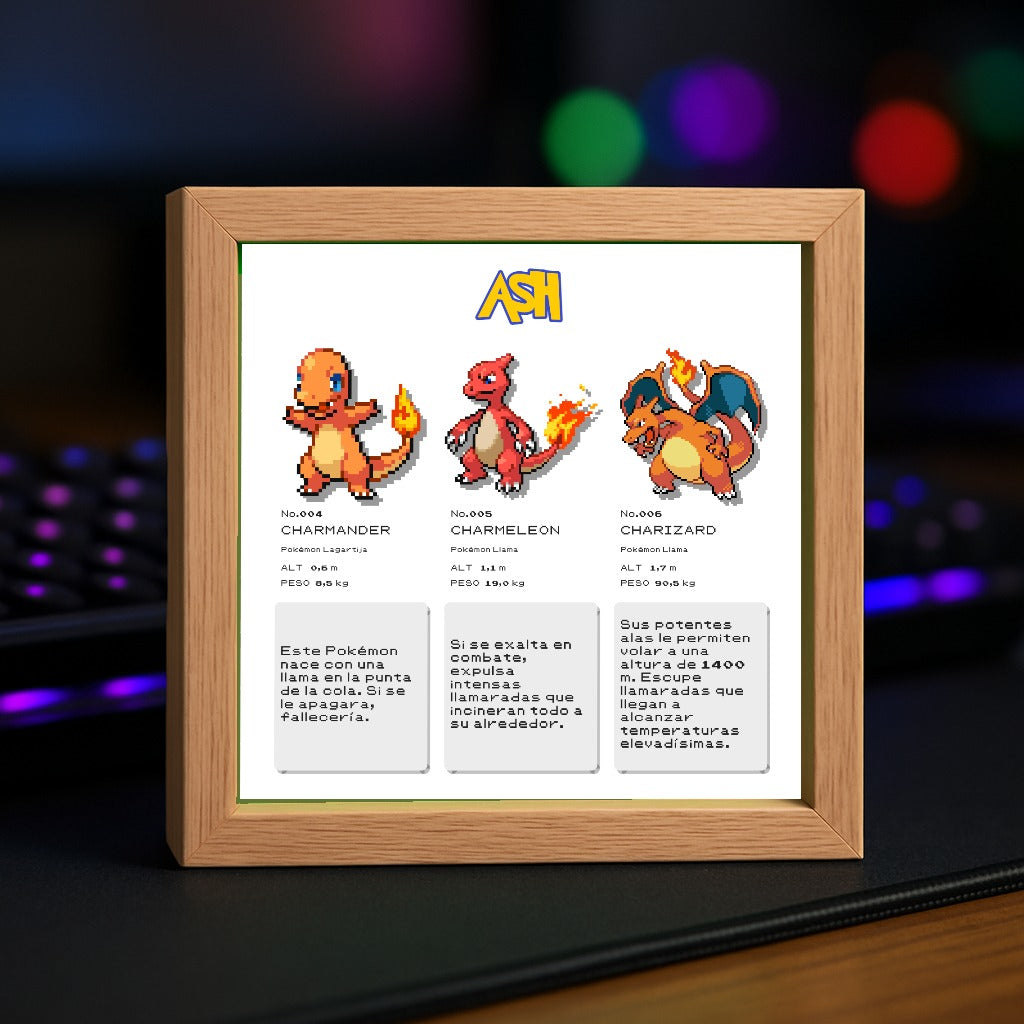 🖼️ Marco Hucha Evoluciona – Tu Pokémon y su línea evolutiva