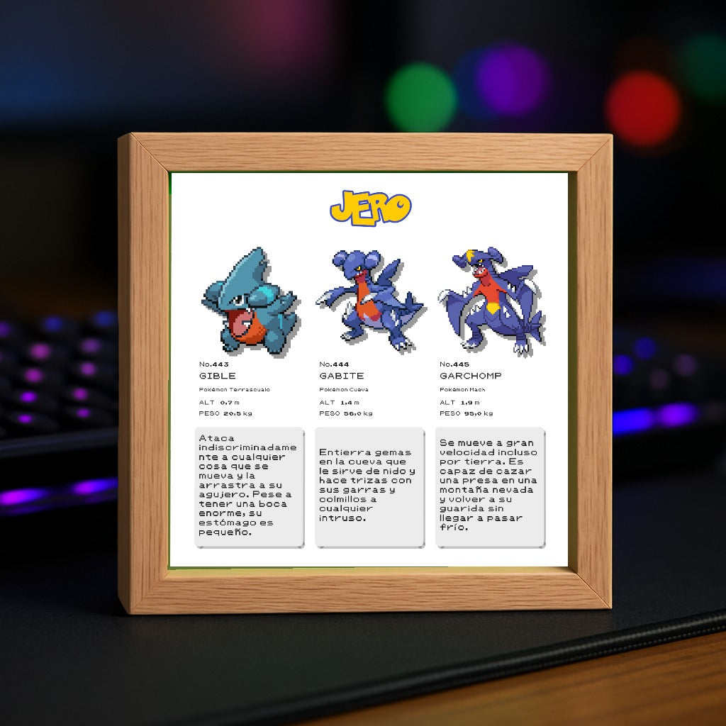 🖼️ Marco Hucha Evoluciona – Tu Pokémon y su línea evolutiva