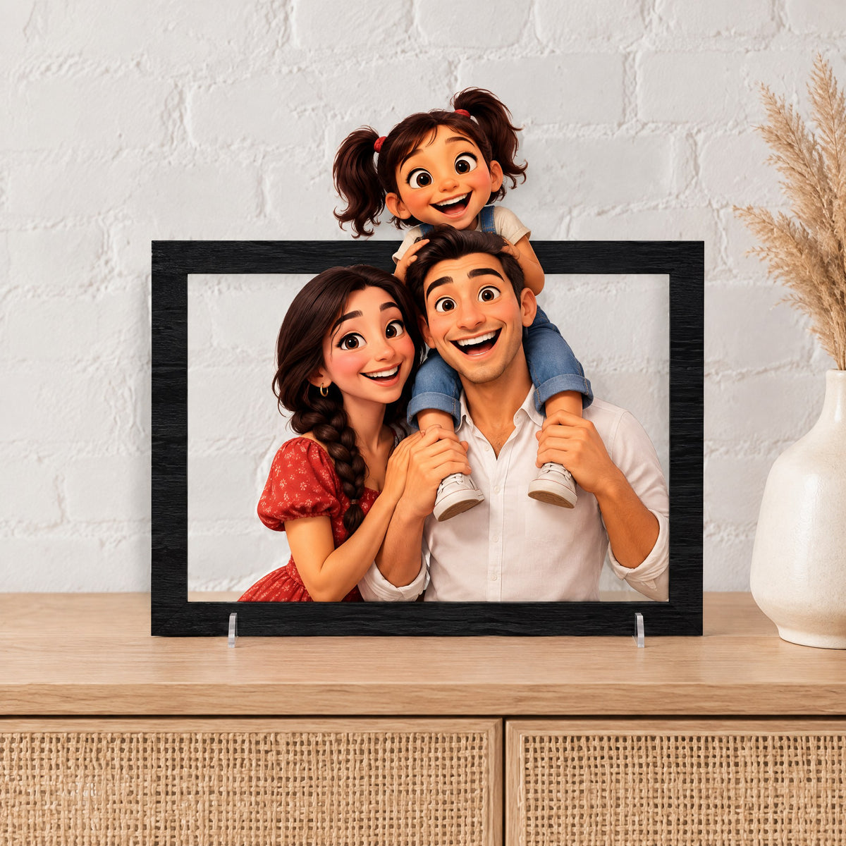 Marco 3D personalizado con tu foto estilo Pixar