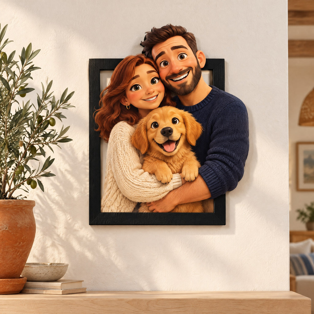 Marco 3D personalizado con tu foto estilo Pixar