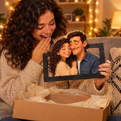 Marco 3D personalizado con tu foto estilo Pixar