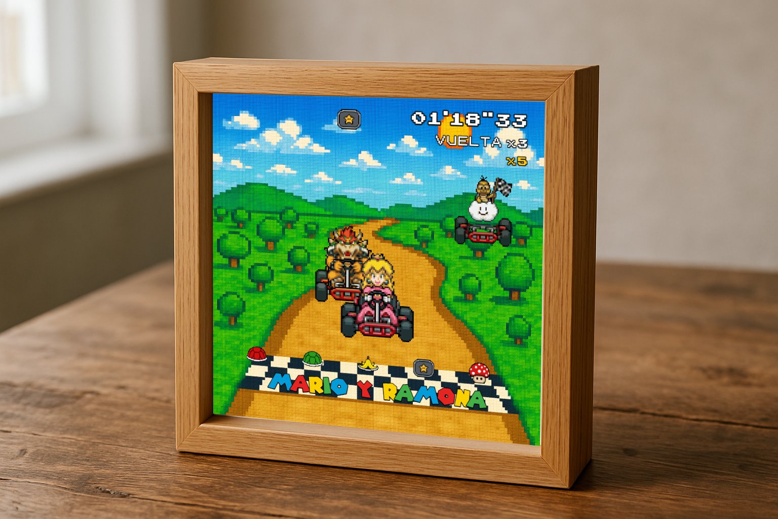🏁 Marco Hucha Mario Kart – Vuestra carrera en pixel art
